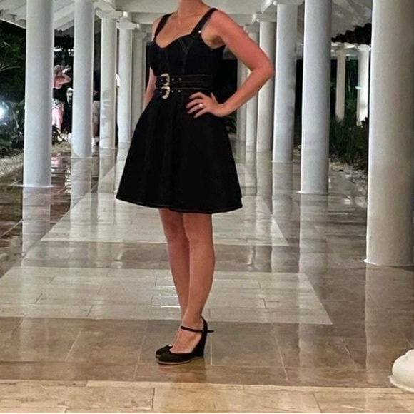 Authentic Versace Couture jean dress, size 4-6 US - Picture 2 of 13